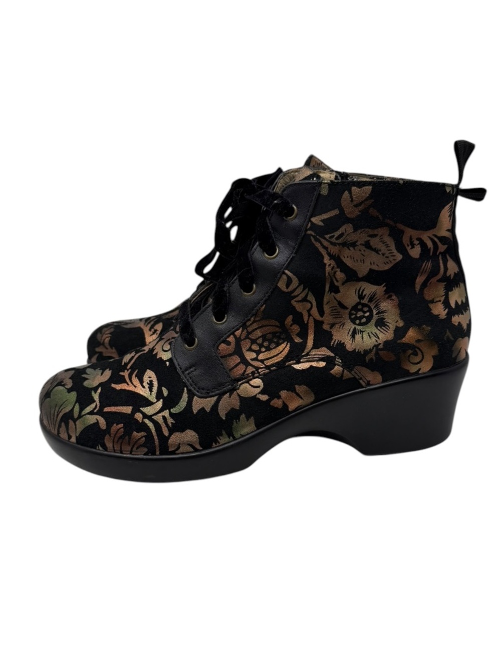 Alegria Eliza Regal Copper Floral Ankle Boots - Picture 3 of 15